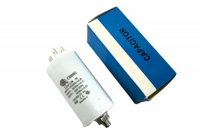 Конденсатор CBB60 12 мкФ 450V, з гайкою